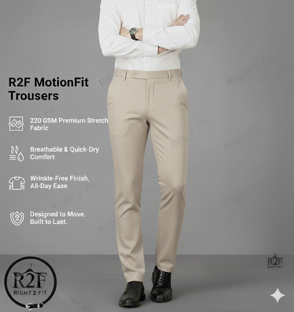 R2F MotionFit Trousers | Zero restriction & Maximum confidence.