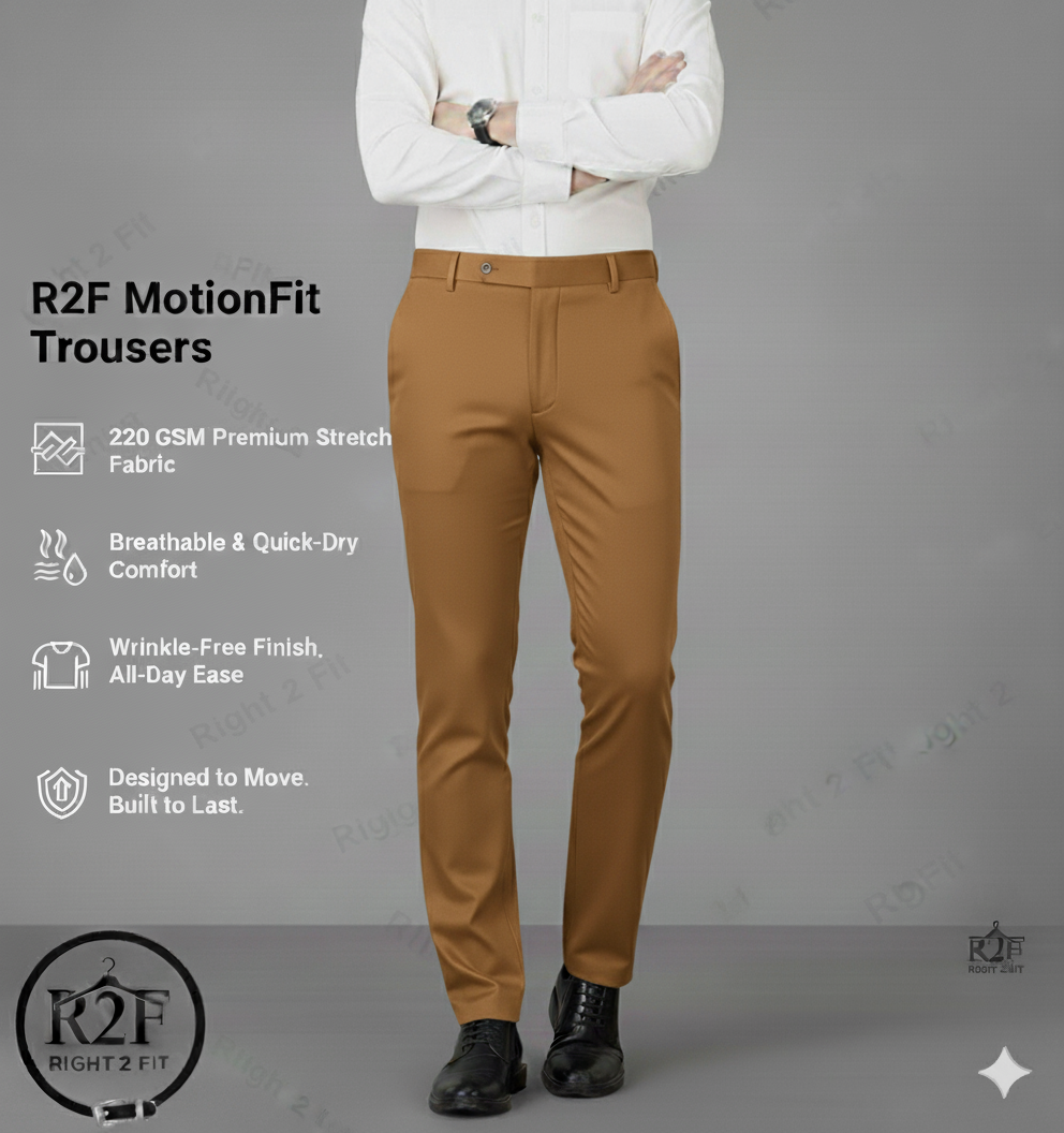 R2F MotionFit Trousers | Zero restriction & Maximum confidence.