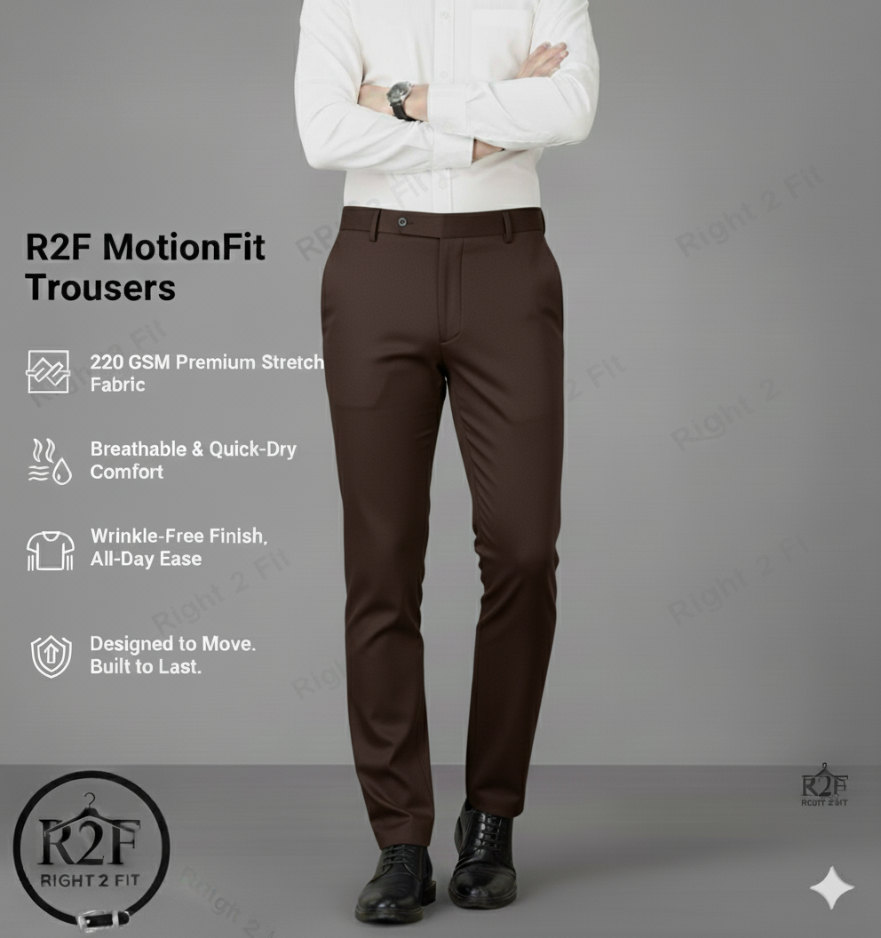 R2F MotionFit Trousers | Zero restriction & Maximum confidence.