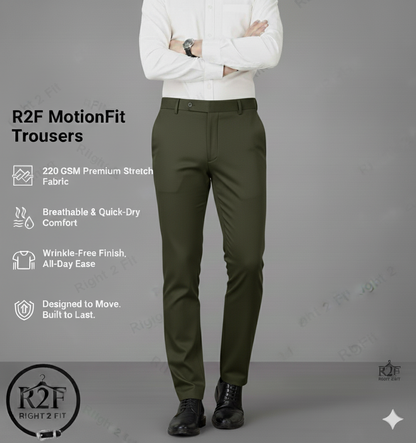 R2F MotionFit Trousers | Zero restriction & Maximum confidence.