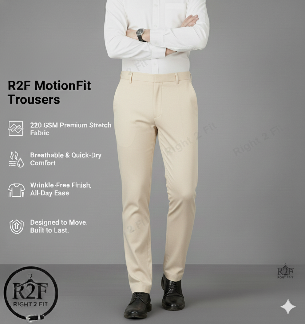 R2F MotionFit Trousers | Zero restriction & Maximum confidence.